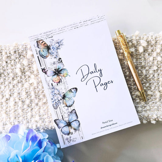 Today Desk Pad | Azure Blooms