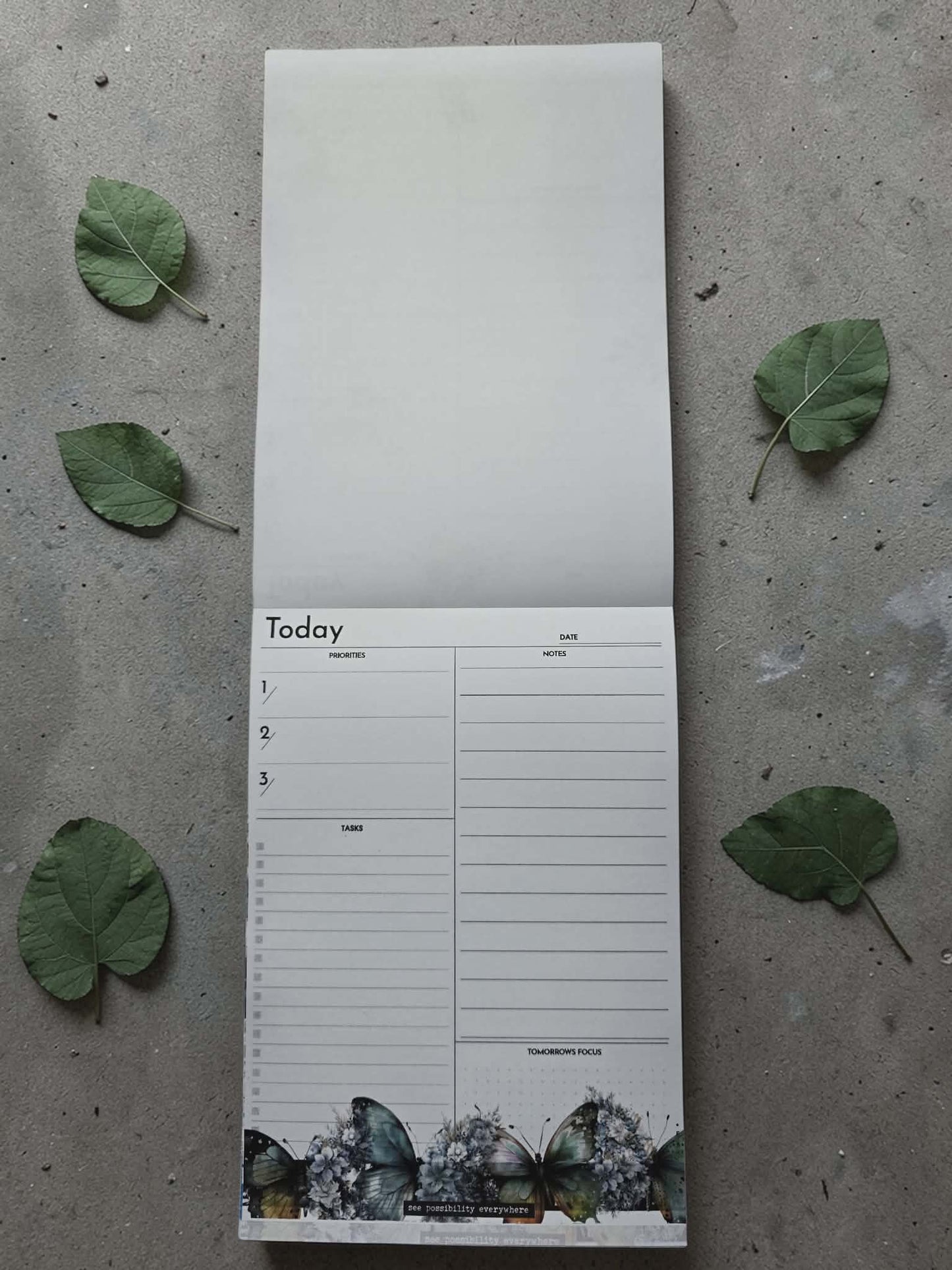 Today Desk Pad | Azure Blooms