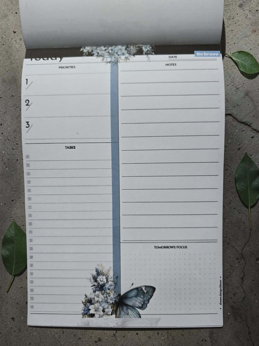 Today Desk Pad | Azure Blooms