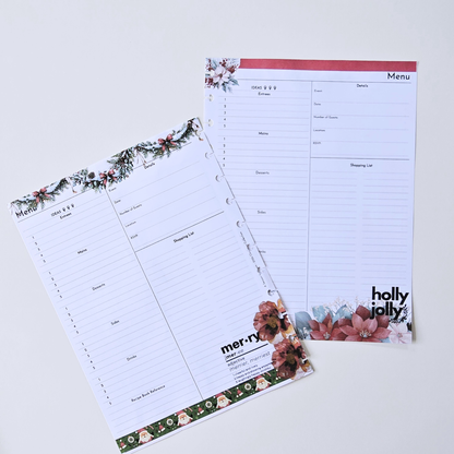 Recipes & Gatherings | Christmas Extension Inserts