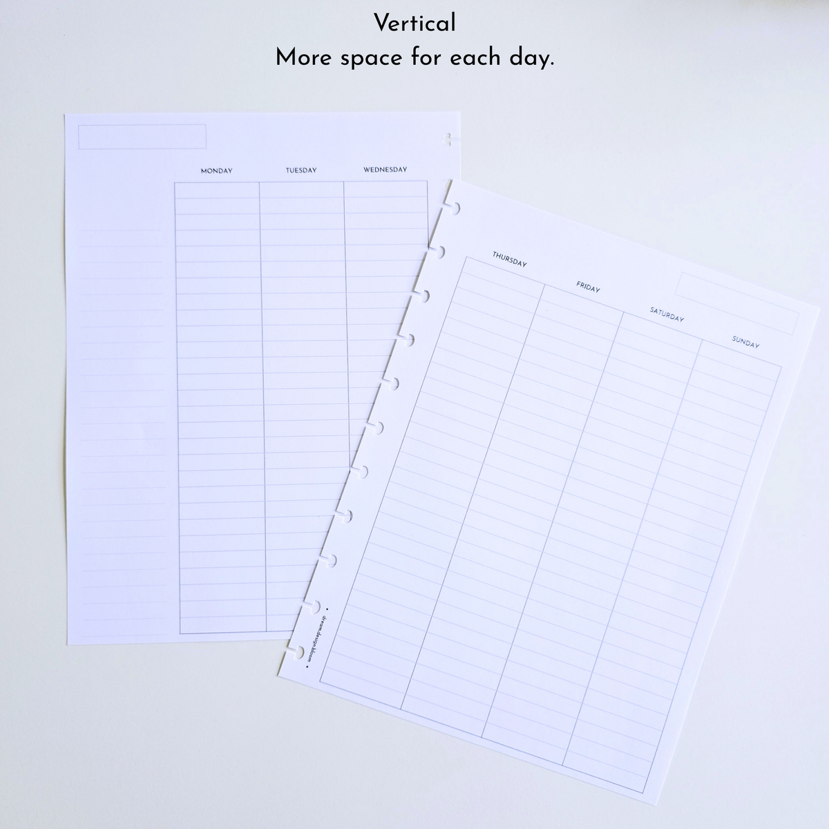 3-Month Undated Weekly Extension Inserts | Azure Blooms