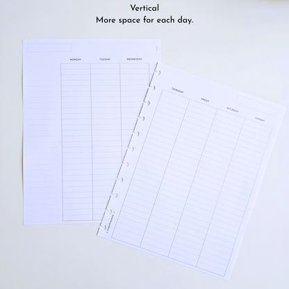 3-Month Undated Weekly Extension Inserts | Azure Blooms