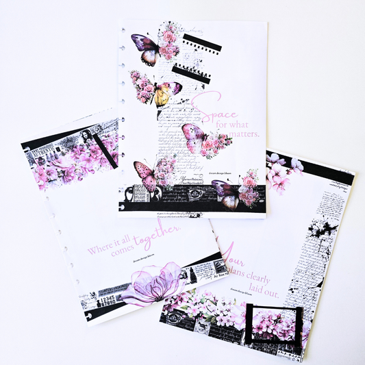 3-Month Undated Discbound Planner Inserts | Whisper Dreams