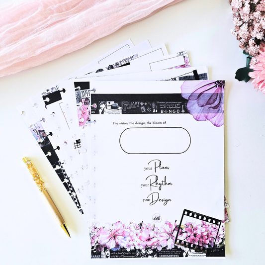 3-Month Undated Discbound Planner Inserts | Whisper Dreams