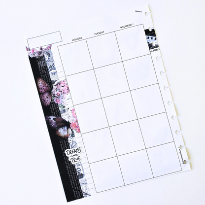 3-Month Undated Discbound Planner Inserts | Whisper Dreams