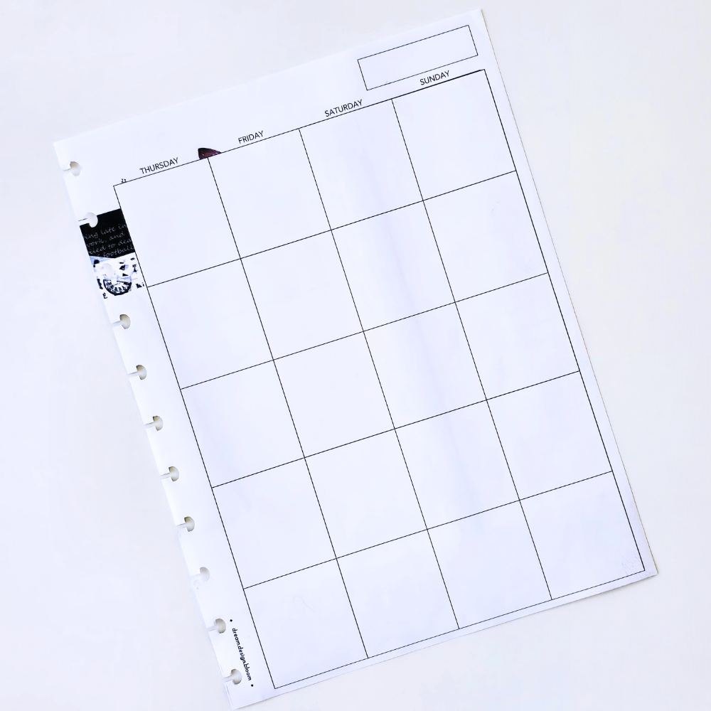 3-Month Undated Discbound Planner Inserts | Whisper Dreams