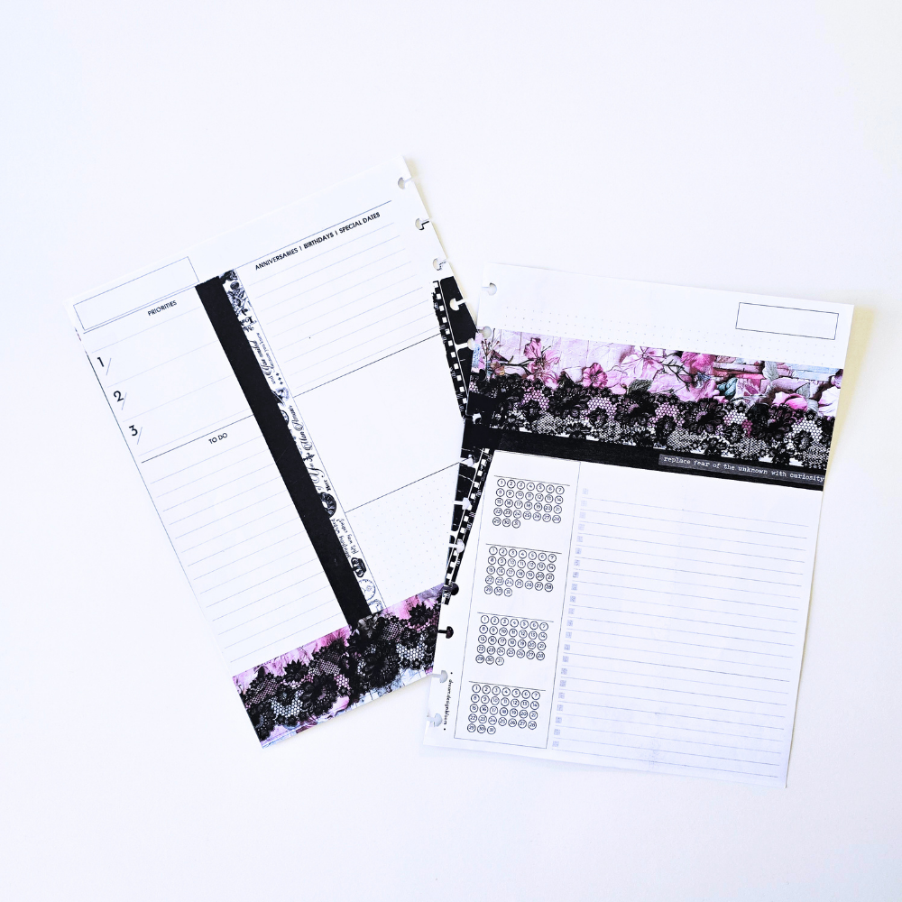 3-Month Undated Discbound Planner Inserts | Whisper Dreams