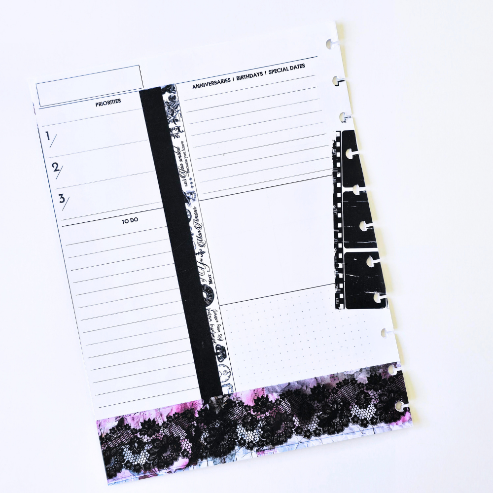 3-Month Undated Discbound Planner Inserts | Whisper Dreams