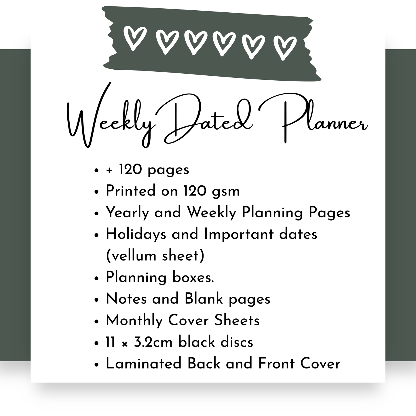 Weekly Discbound Planner | Arbor Designs