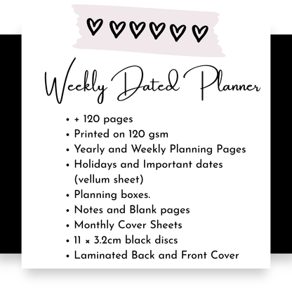 Weekly Discbound Planner | Signature Designs
