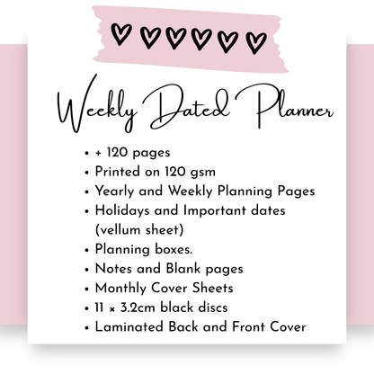 Weekly Discbound Planner | Whisper Dreams