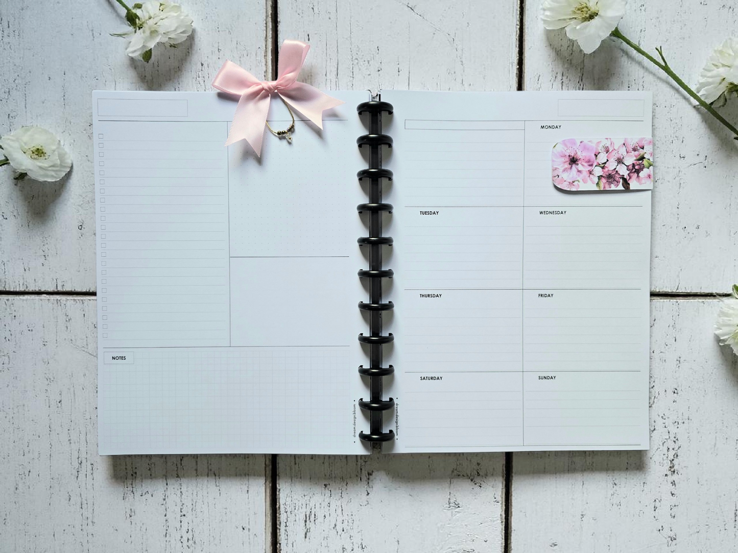 Undated Weekly Discbound Extension Inserts | Whisper Dreams
