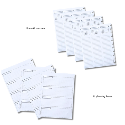 12-Month Undated Boutique Leather Planner Bundle