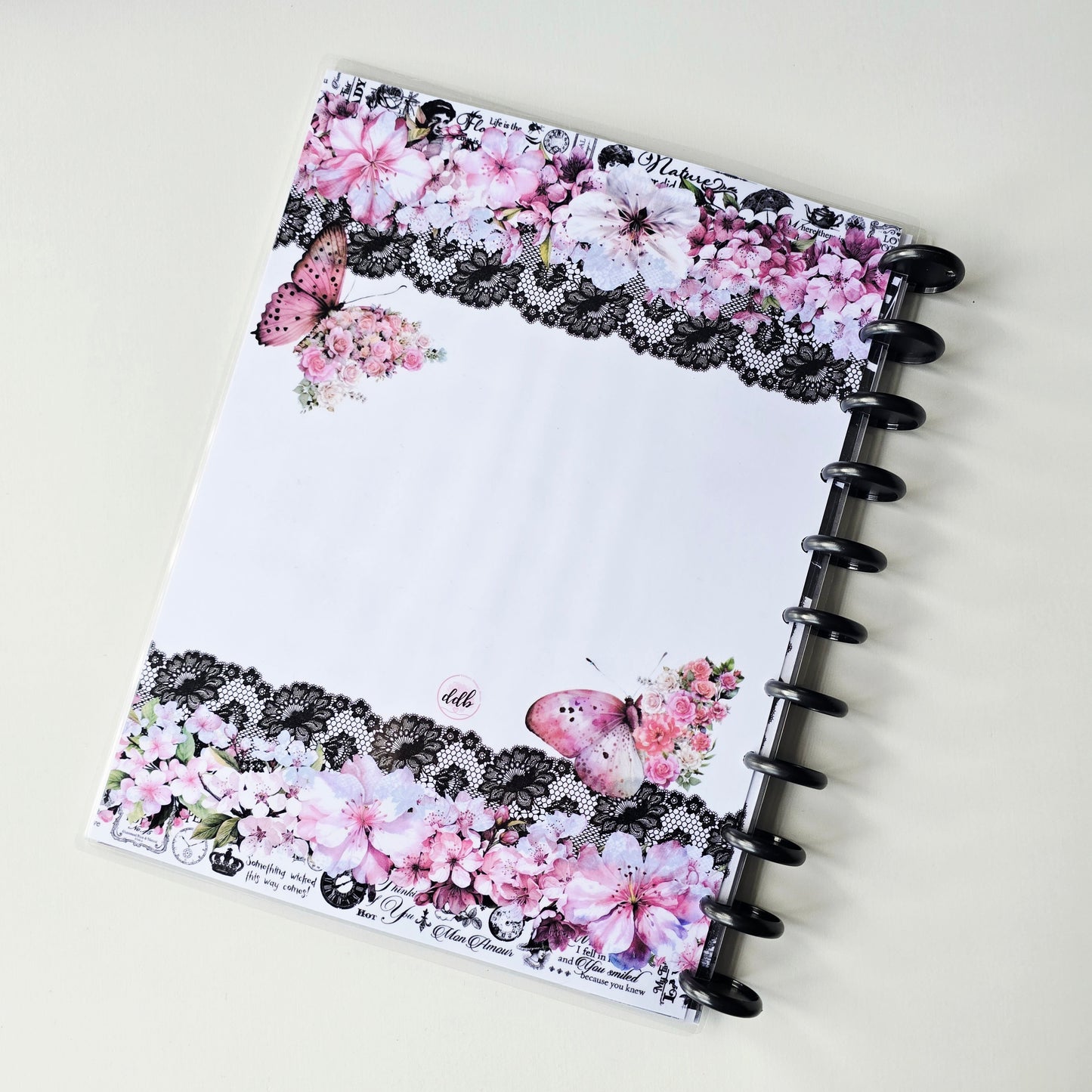 Undated Monthly Discbound Planner | Whisper Dreams