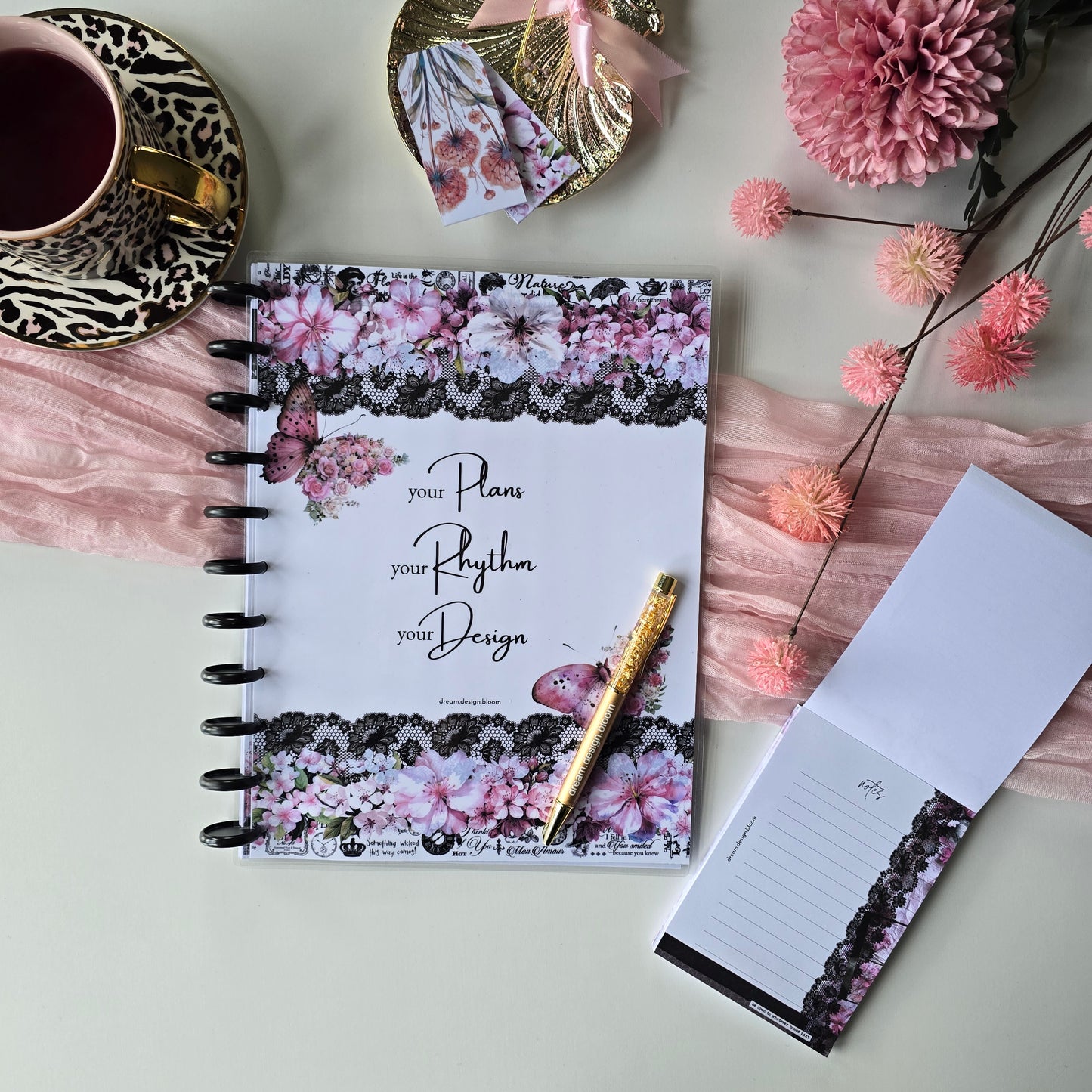 Undated Monthly Discbound Planner | Whisper Dreams